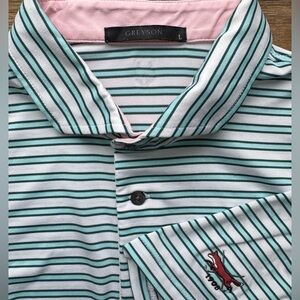 Greyson Golf Polo Lone Wolf Shirt Size L